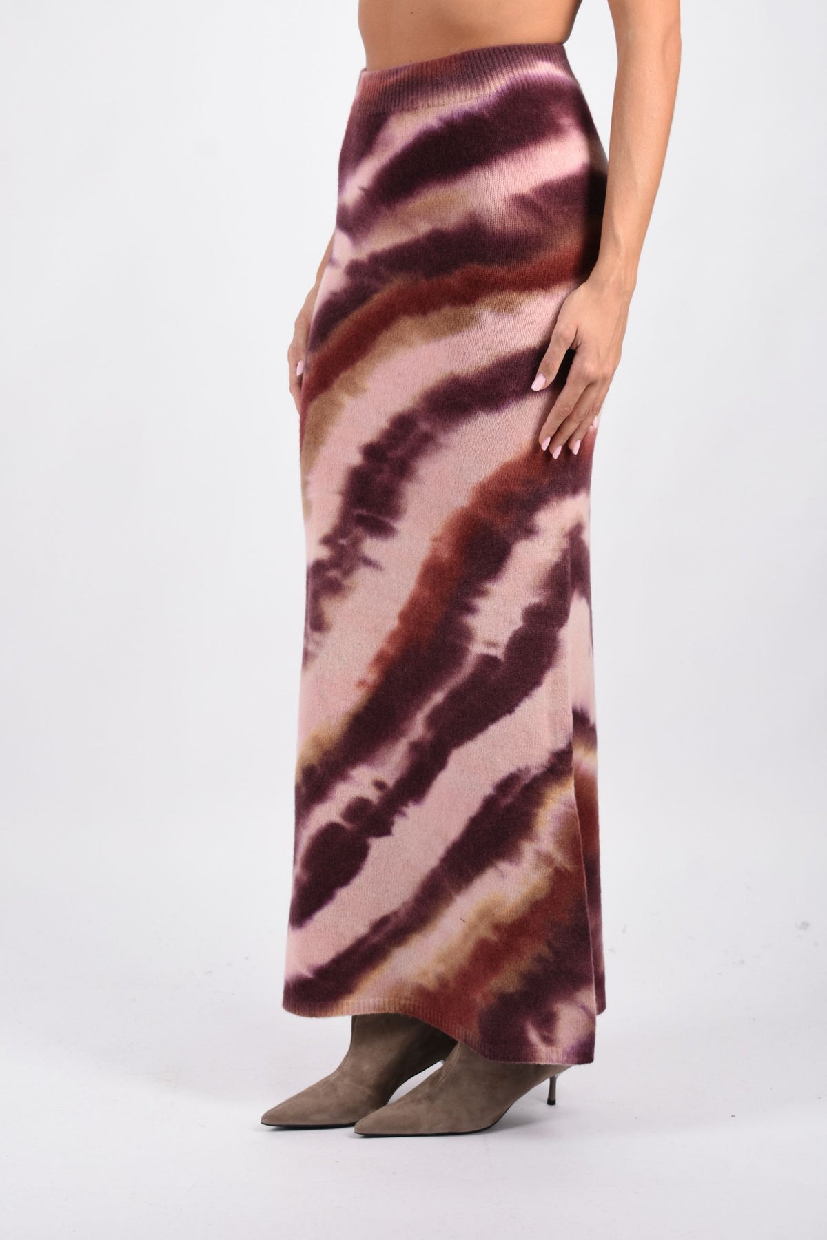 GONNA MIDI MALTINTA IN LANA E CASHMERE F6LAWOKK139