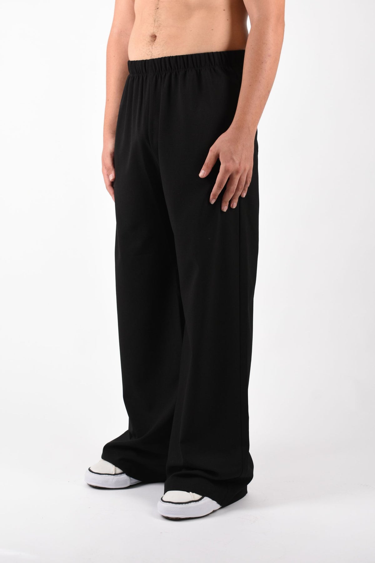 Pantaloni wide in flannel NUW26304