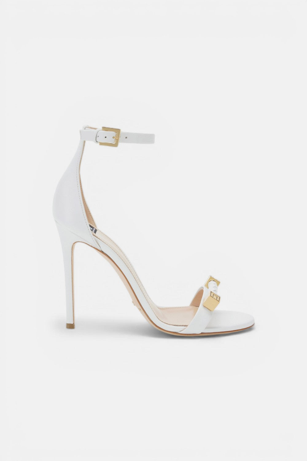 Sandalo in pelle con dettagli logo