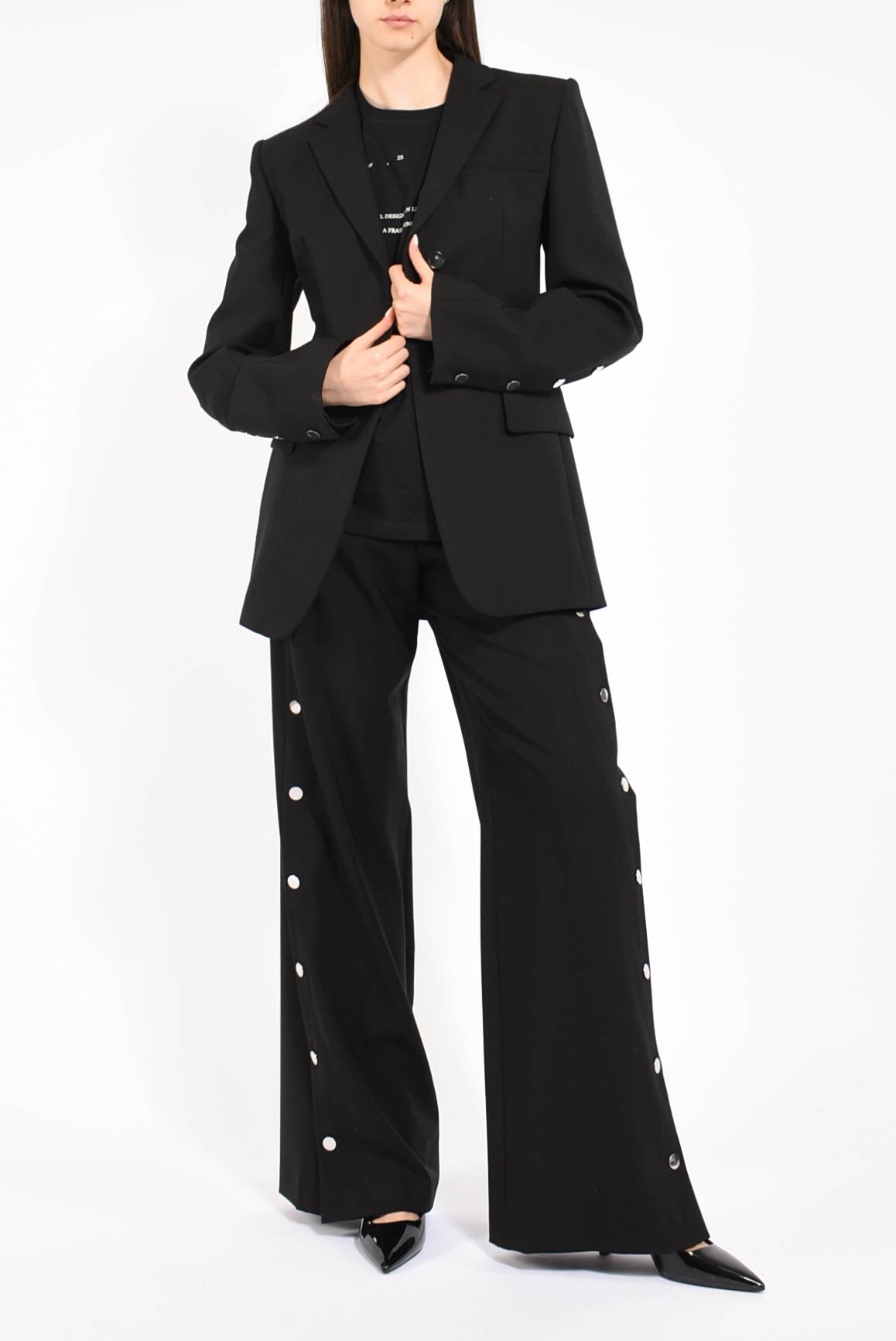 Giacca in lana stretch modello ranghi