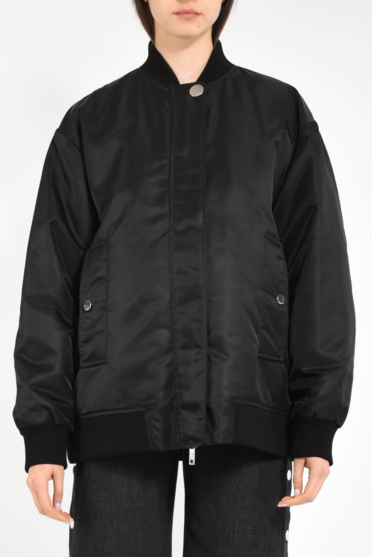 Bomber oversize in twill modello agape