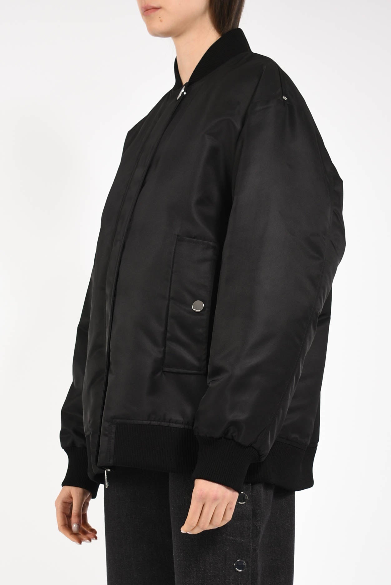 Bomber oversize in twill modello agape