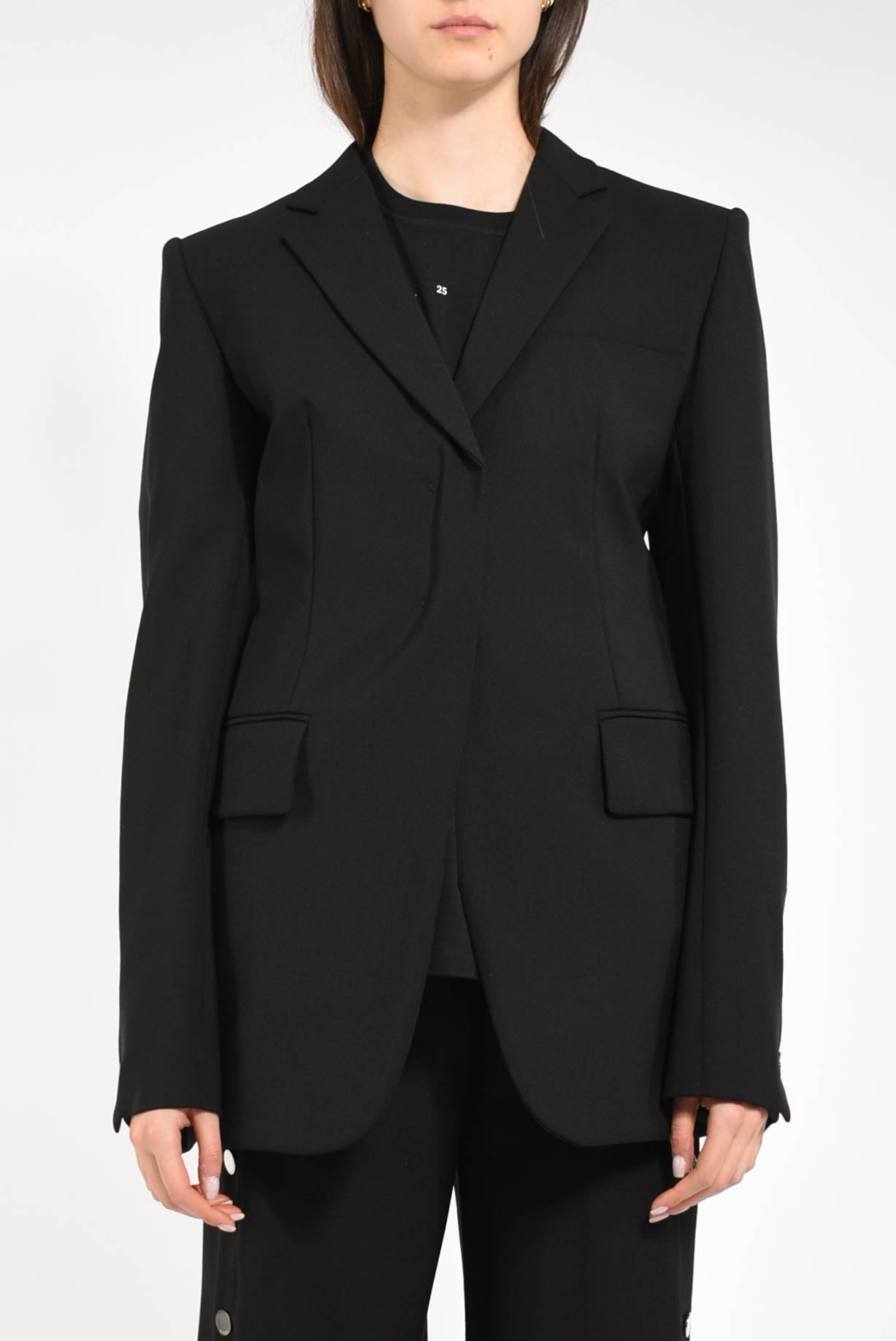 Giacca in lana stretch modello ranghi