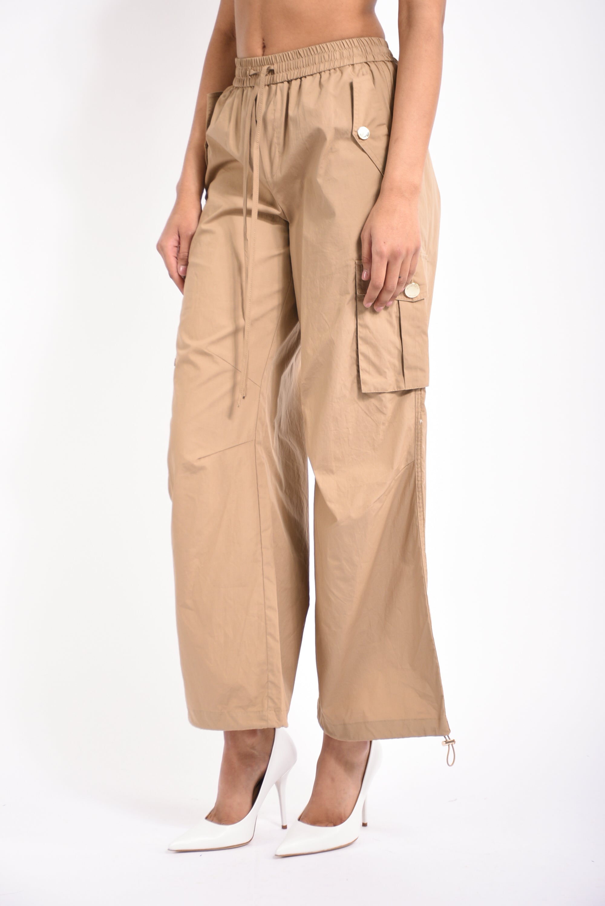 pantaloni cargo in cotone