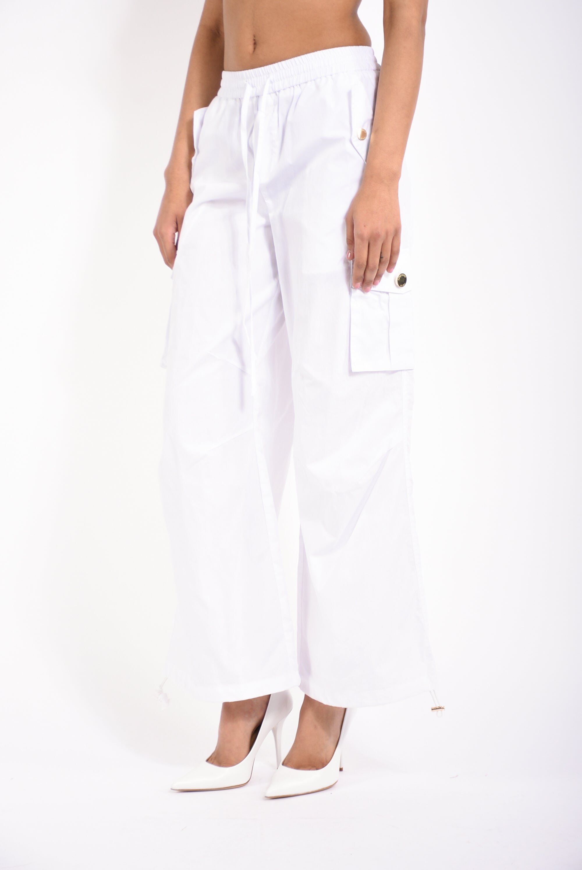 pantaloni cargo in cotone