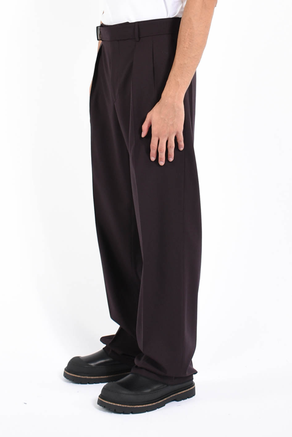 pantaloni in lana vergine