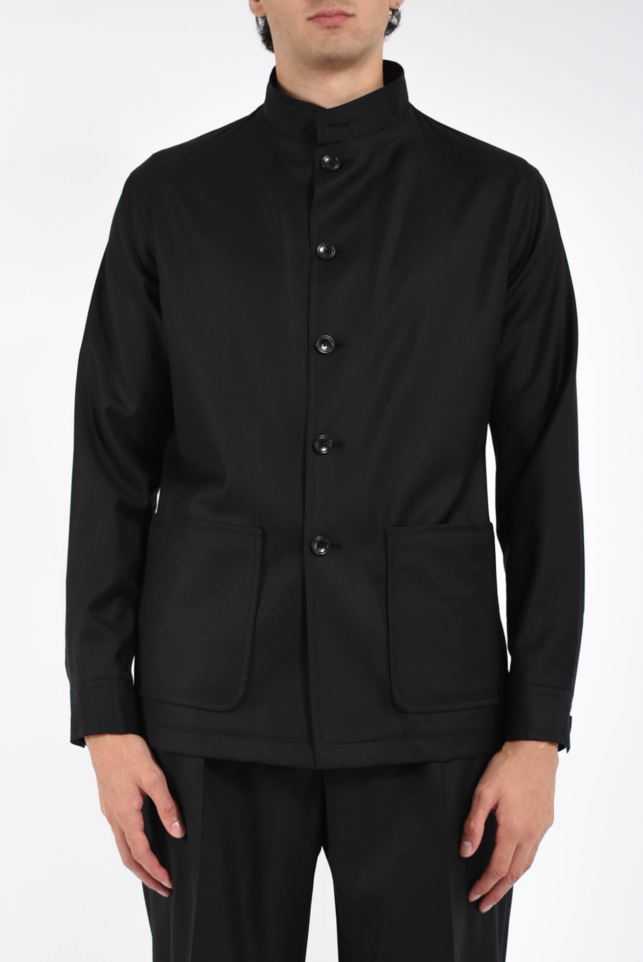 camicia in lana g-klein