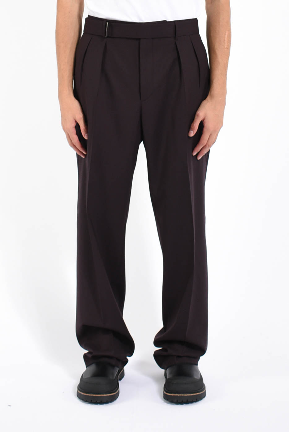 pantaloni in lana vergine