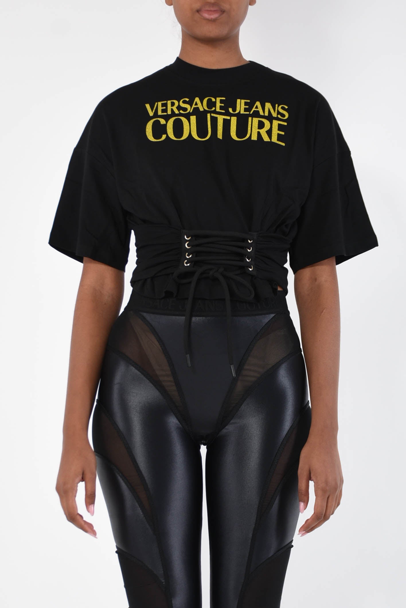 VERSACE JEANS COUTURE t-shirt cropped