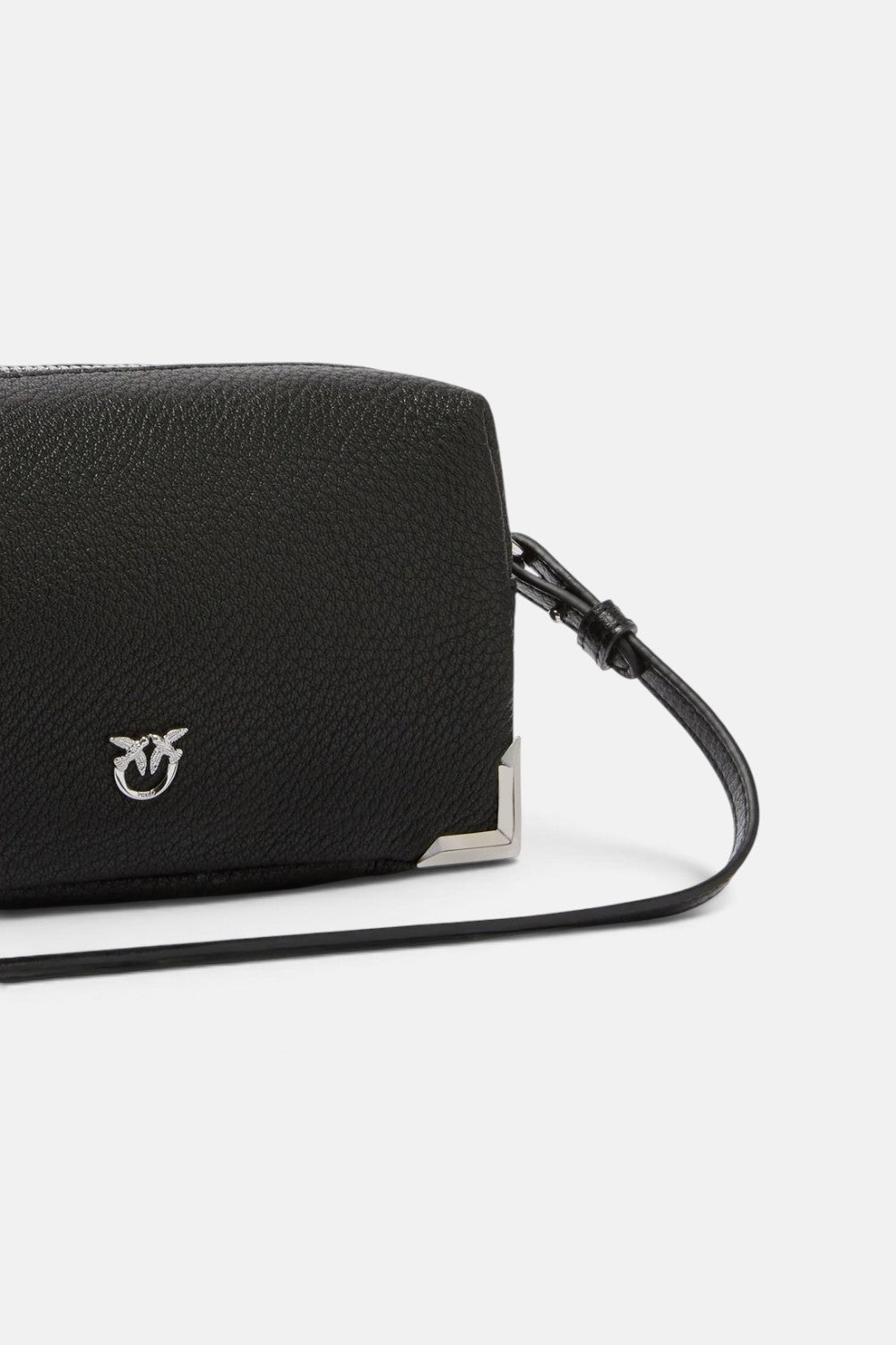 Borsa bauletto a tracolla mini in pelle fiore 106967A3CX