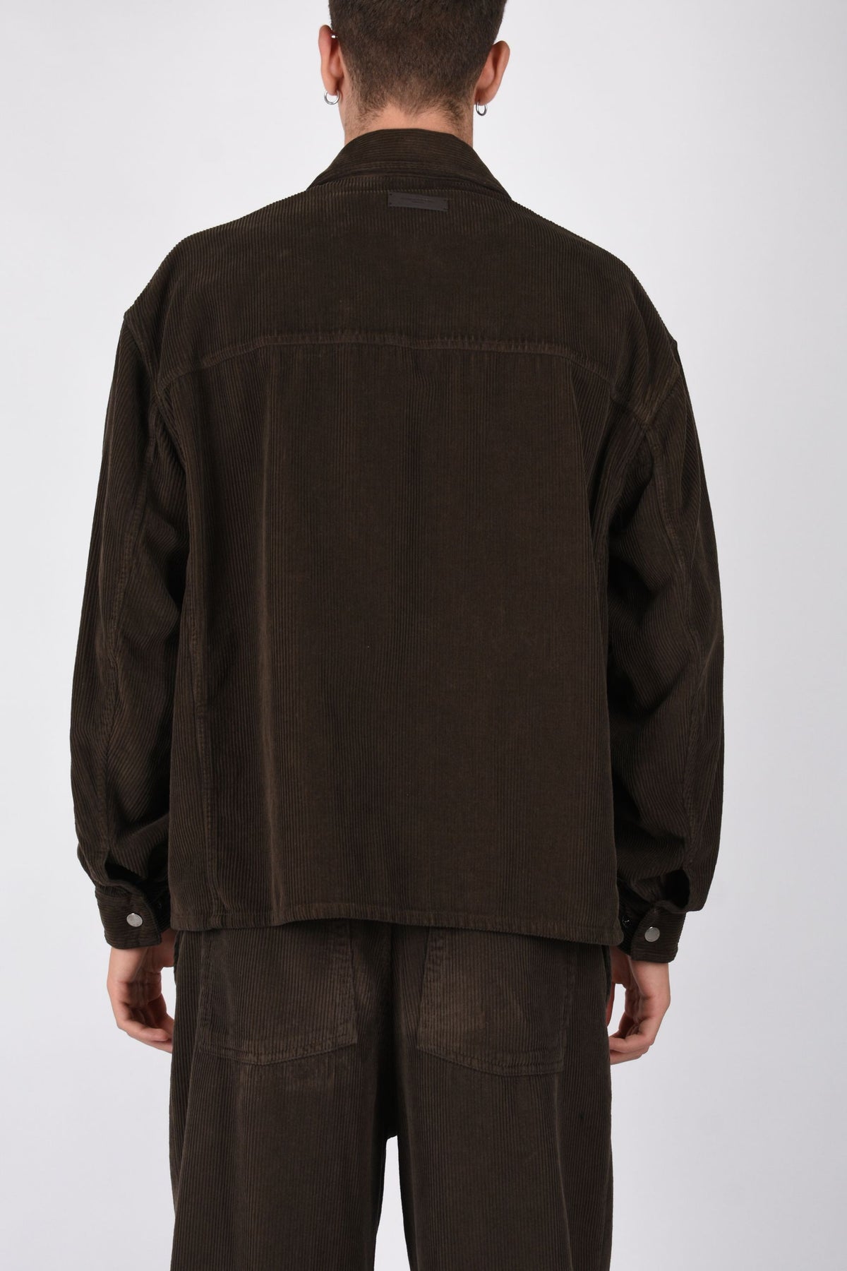 Overshirt in velluto a coste O0310219