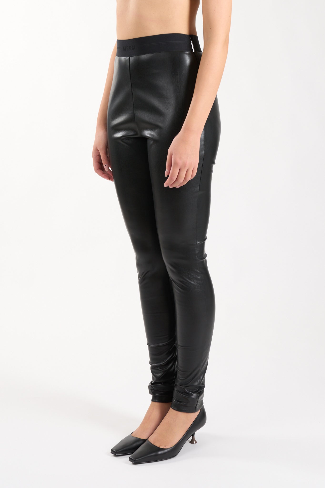 leggings in ecopelle