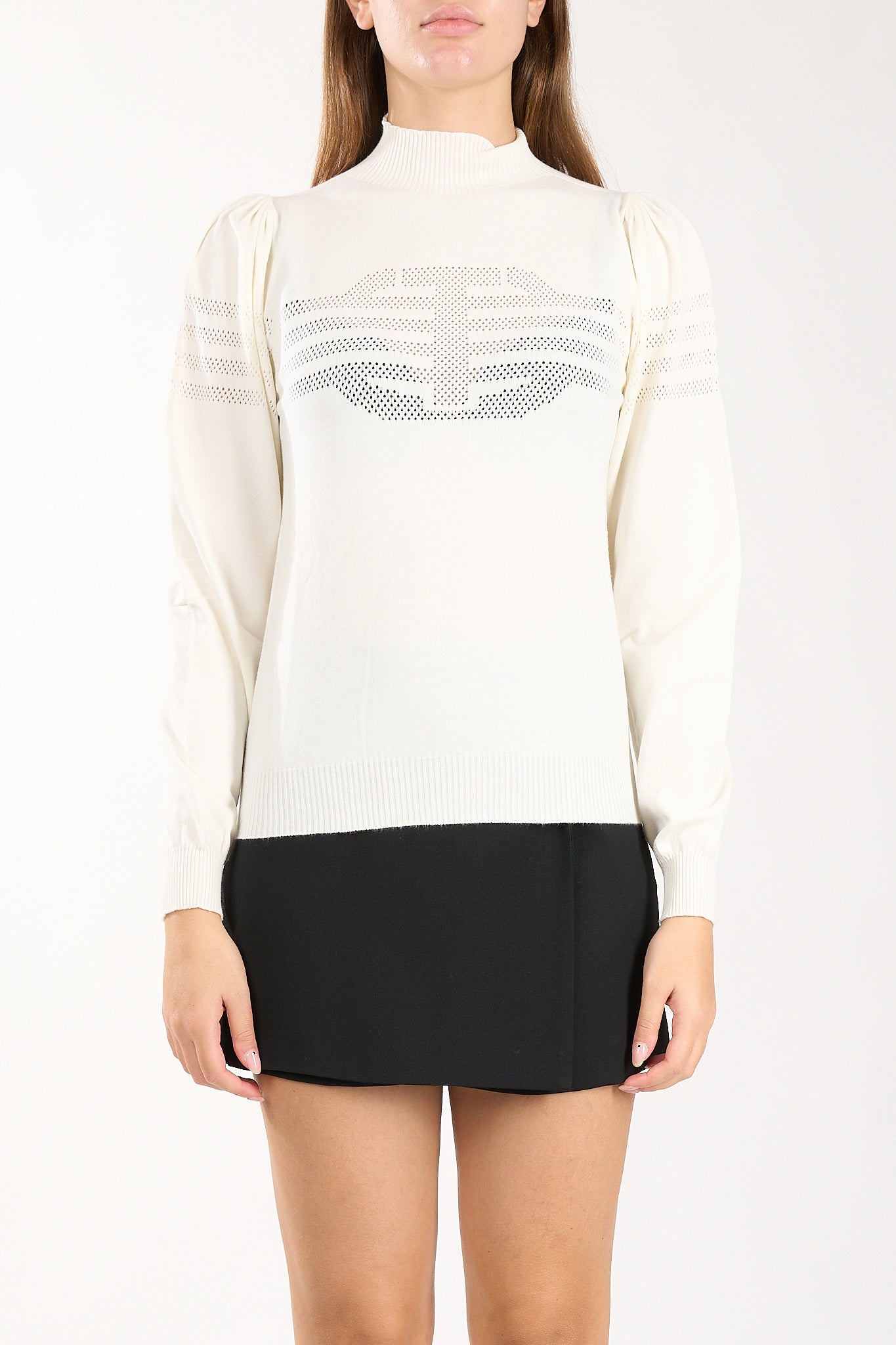 maglia dolcevita con logo oval T