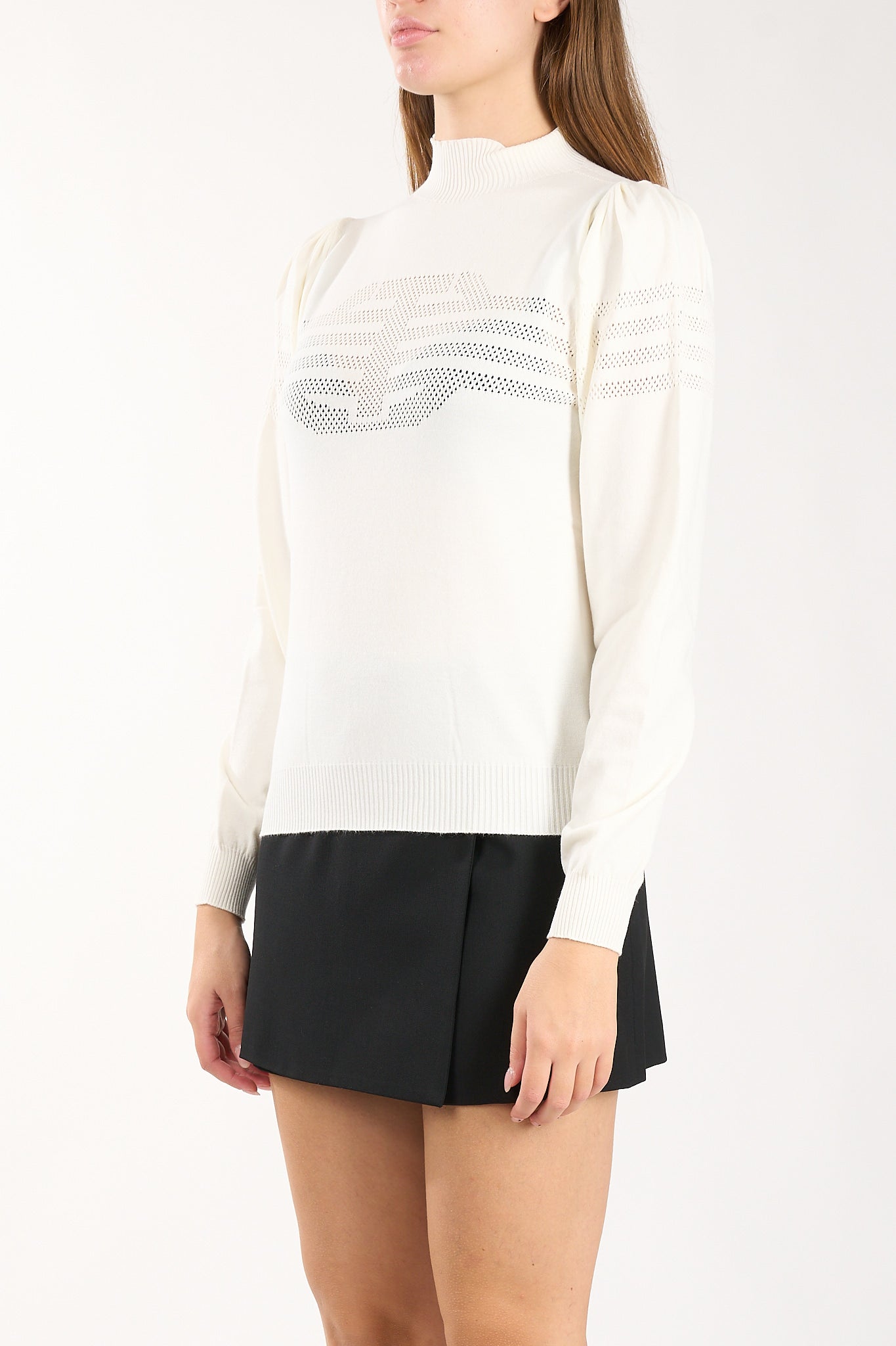 maglia dolcevita con logo oval T