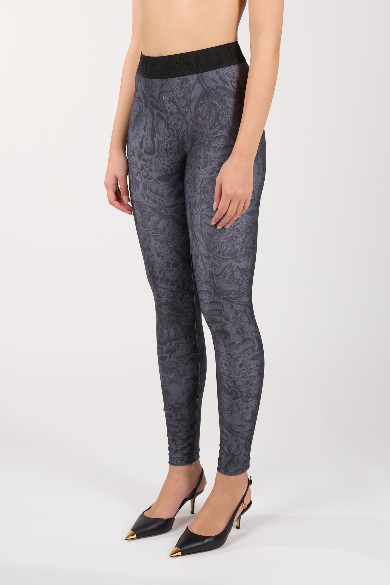 leggings in lycra stampata