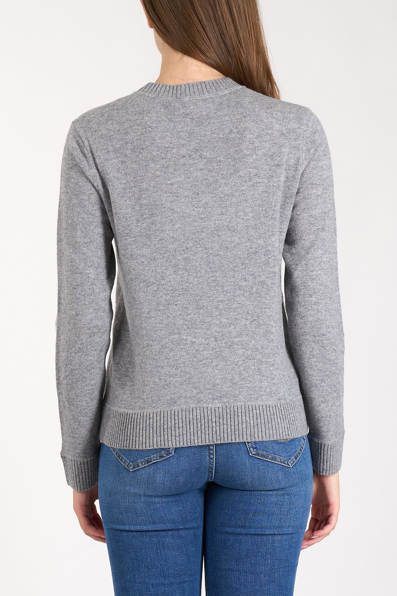 maglia in misto cashmere con logo