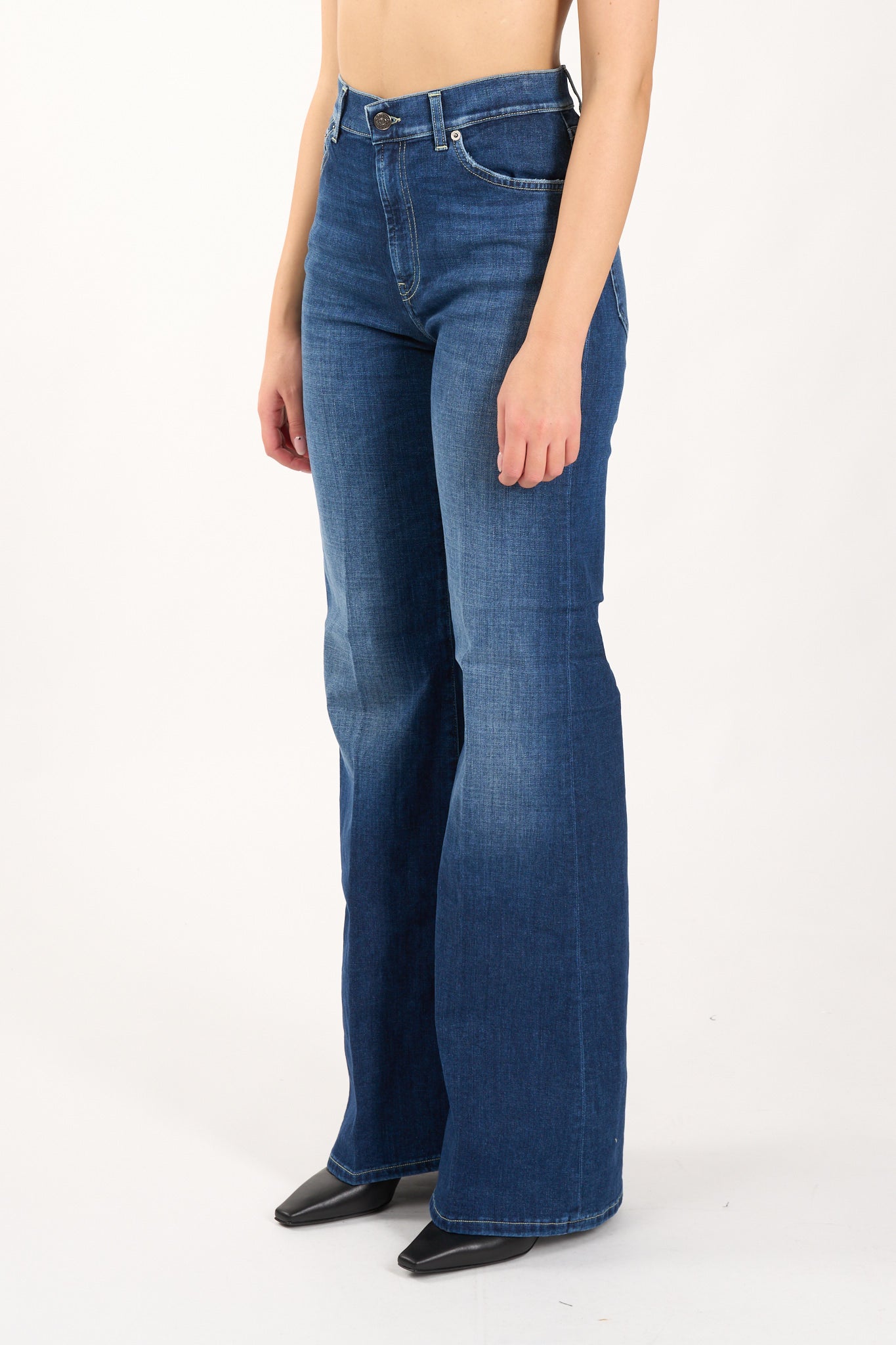 jeans a gamba ampia modello amber