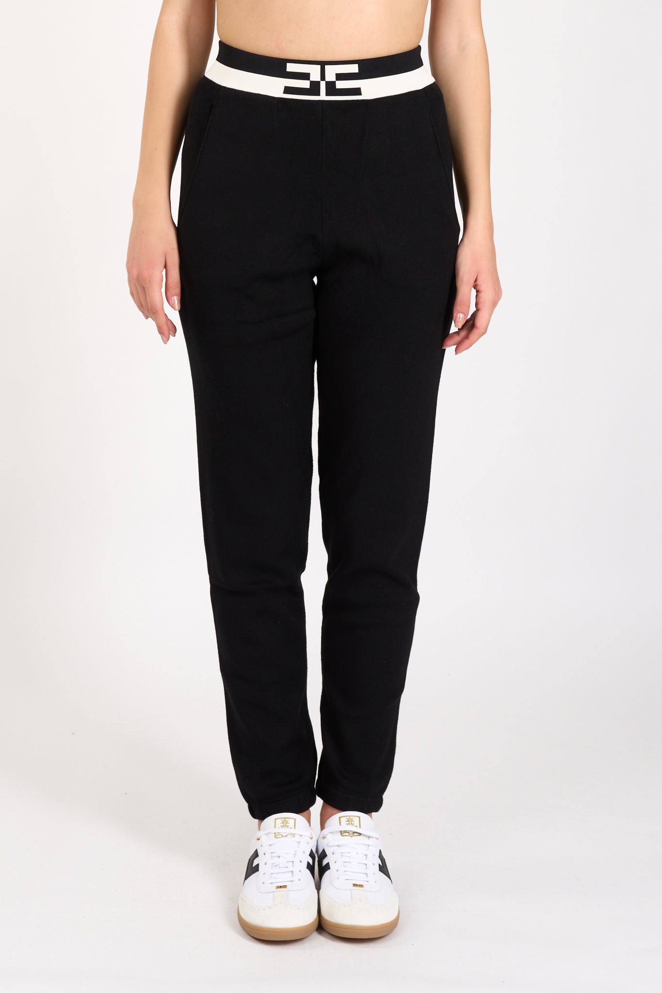 pantaloni jogger in viscosa