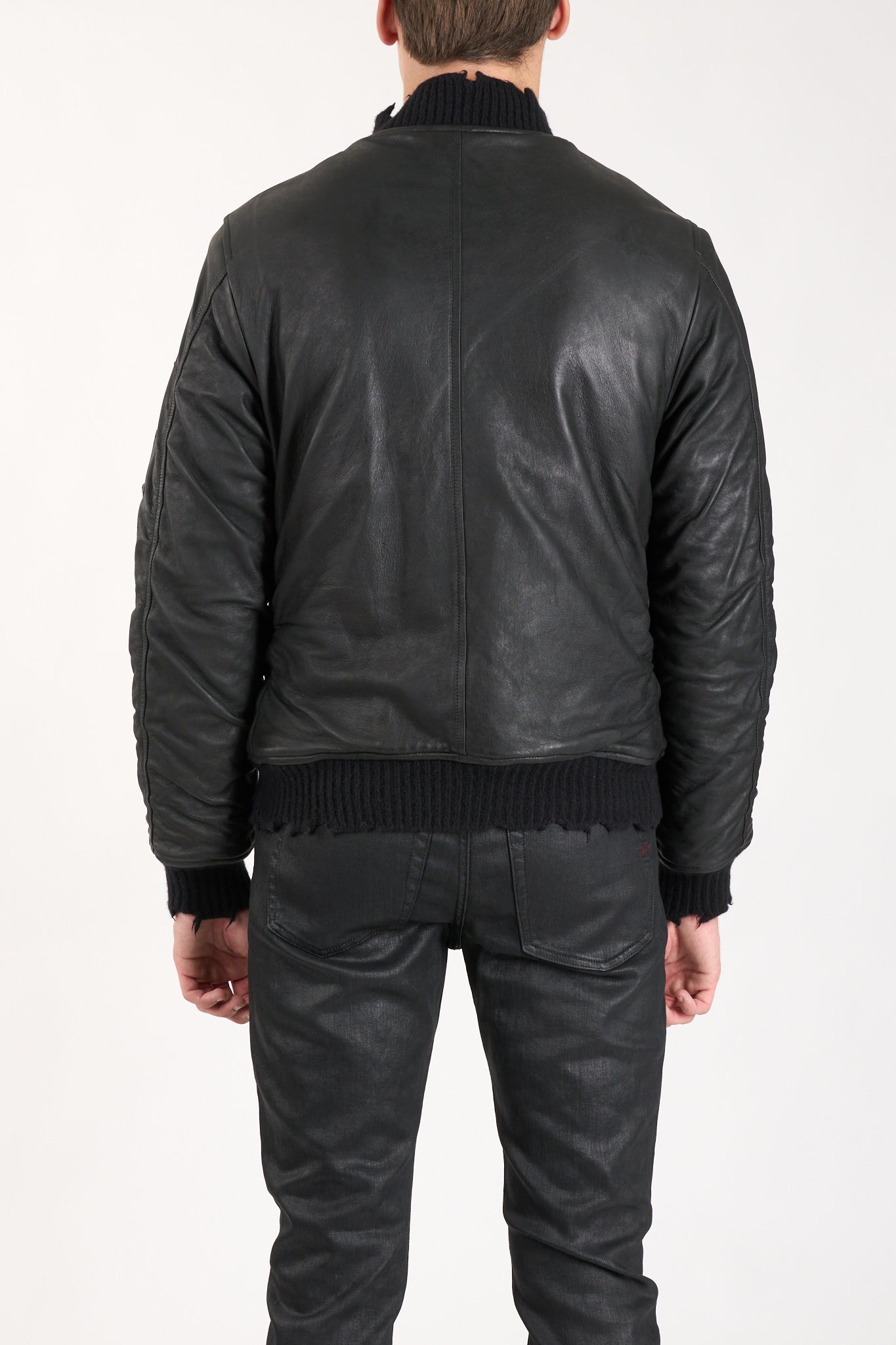 Bomber in pelle reversibile