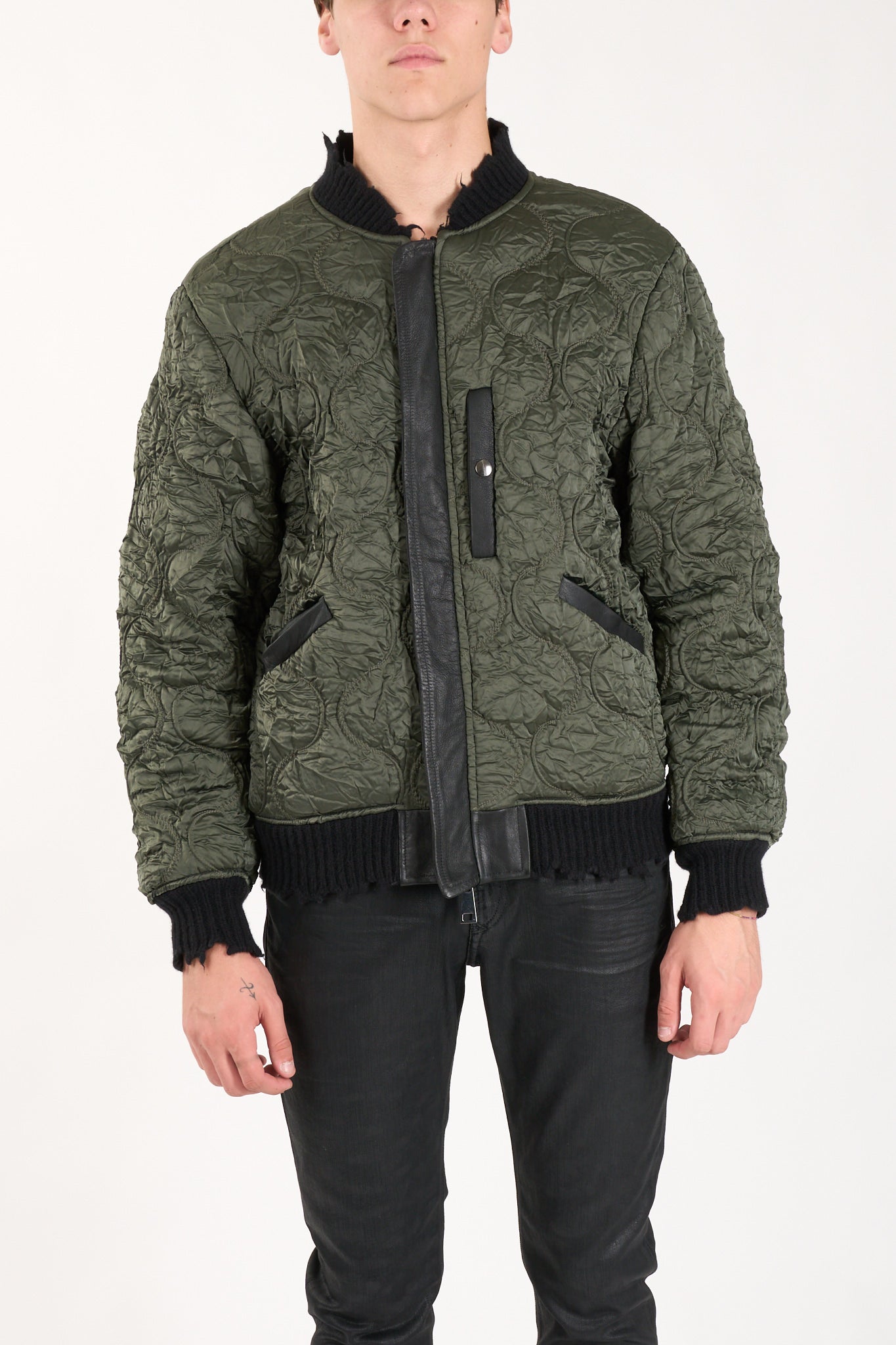 Bomber in pelle reversibile