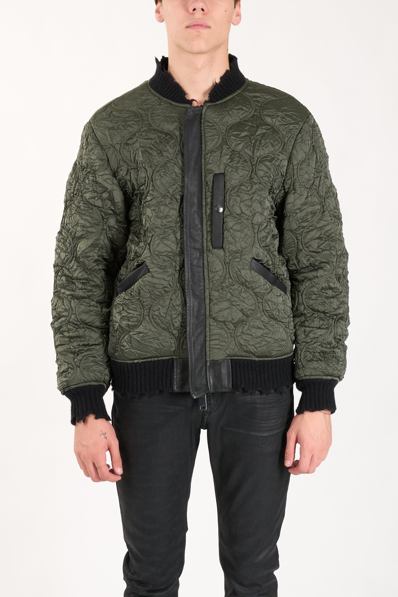 Bomber in pelle reversibile