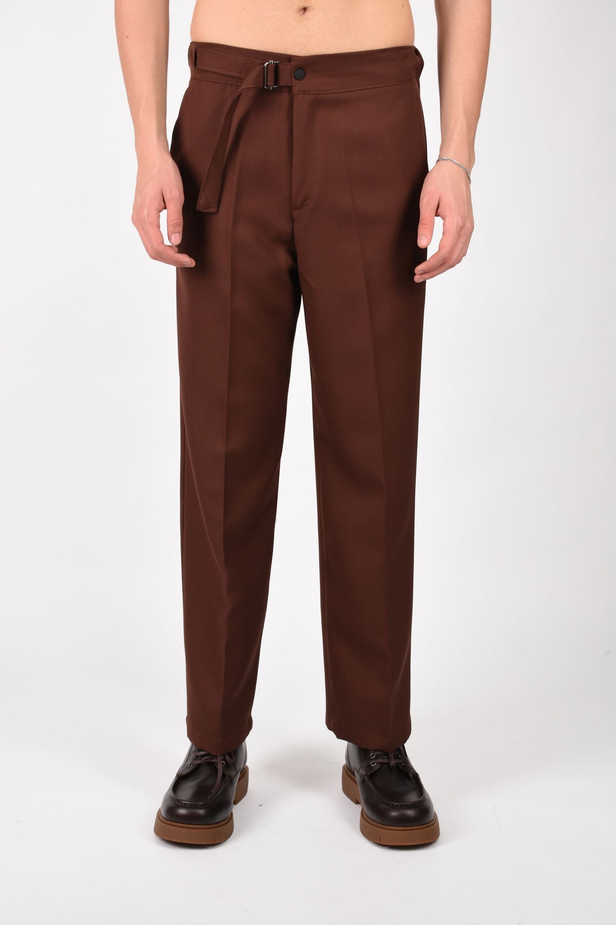 Pantaloni John dallas in fresco lana 26F03