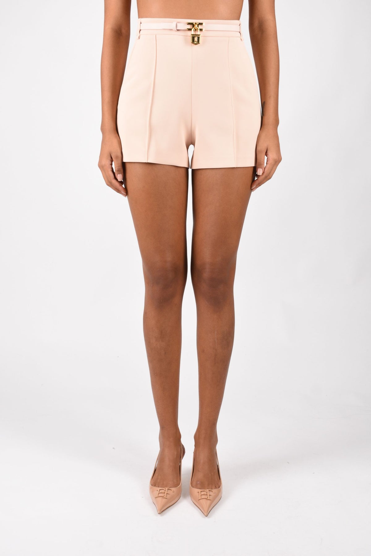 Shorts in crêpe leggero con cintura SH00666E2