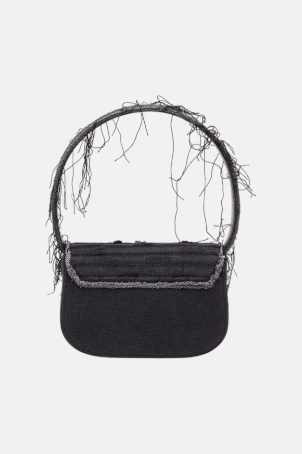 borsa a tracolla in denim e pelle 1dr