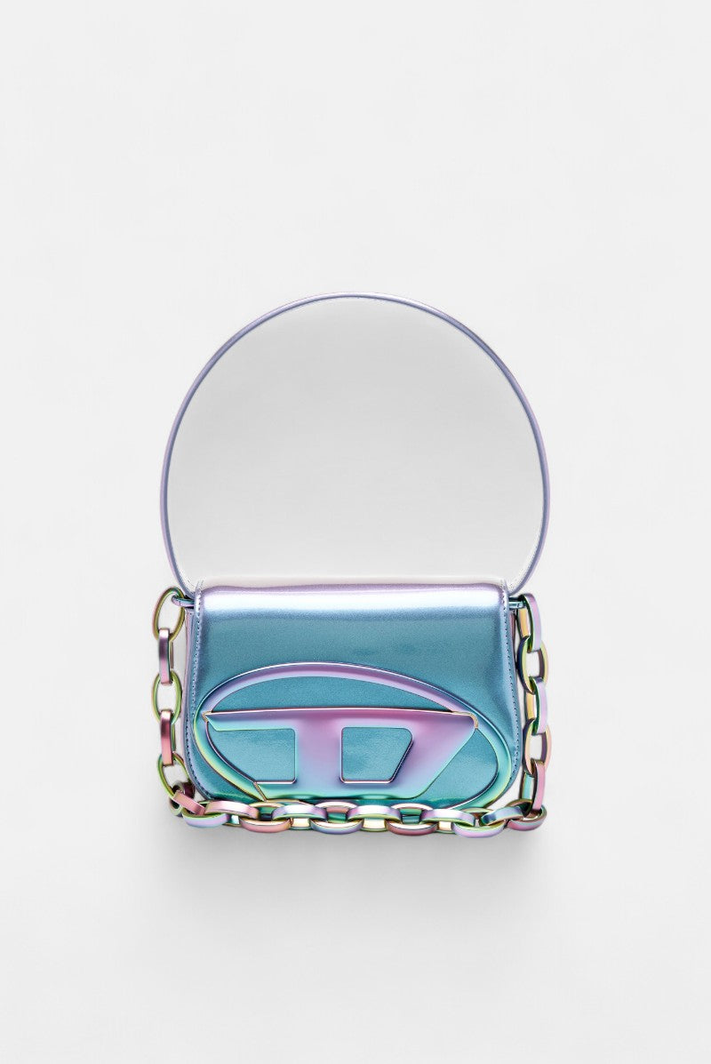 borsa a spalla con effetto iridescente 1dr