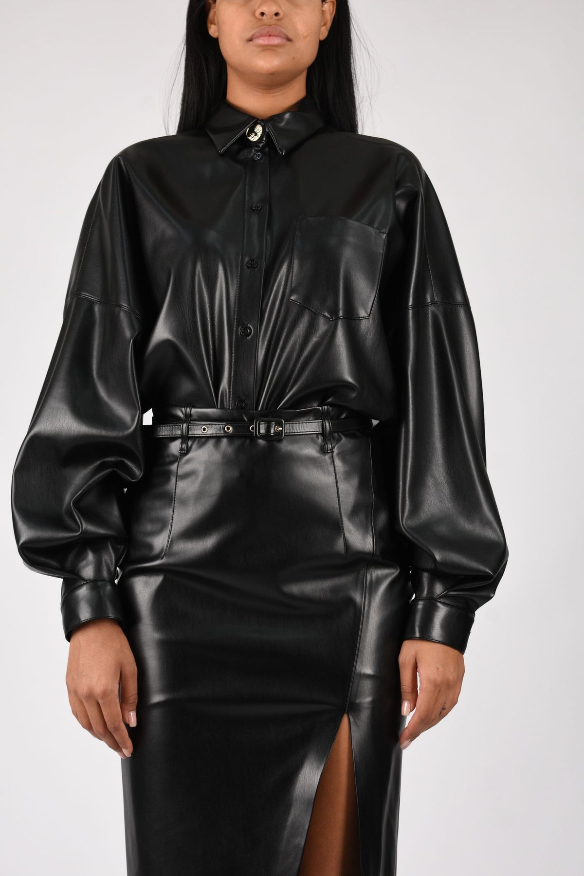 Camicia in vegan leather A26CPCA00301