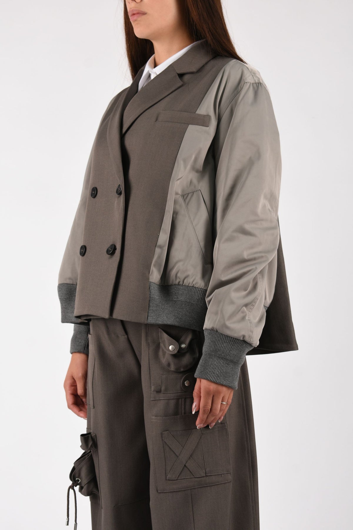 GIACCA BOMBER COMBINATA M6FAH1