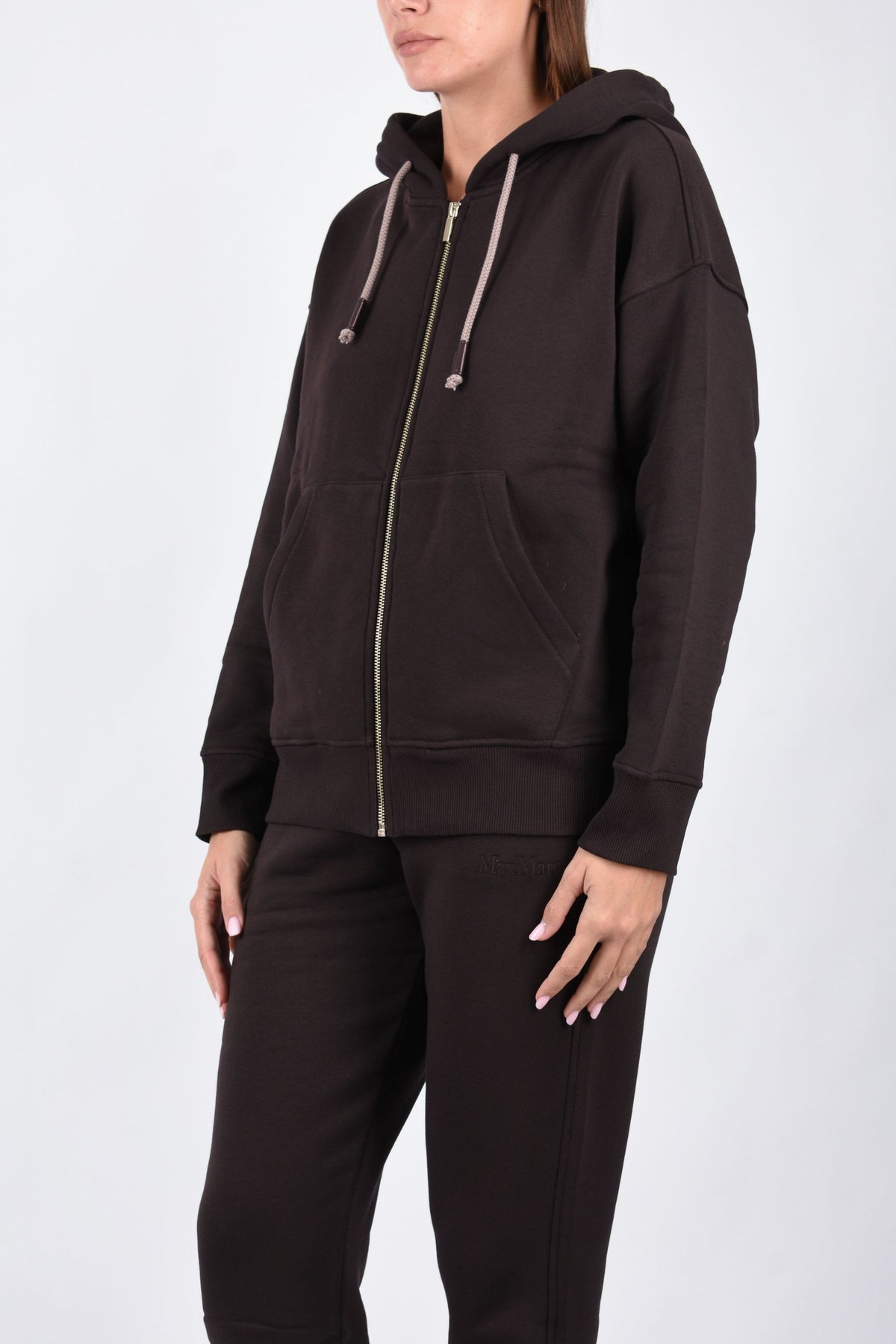 Felpa con zip in jersey garzata SMMGENTILE 2629926023600