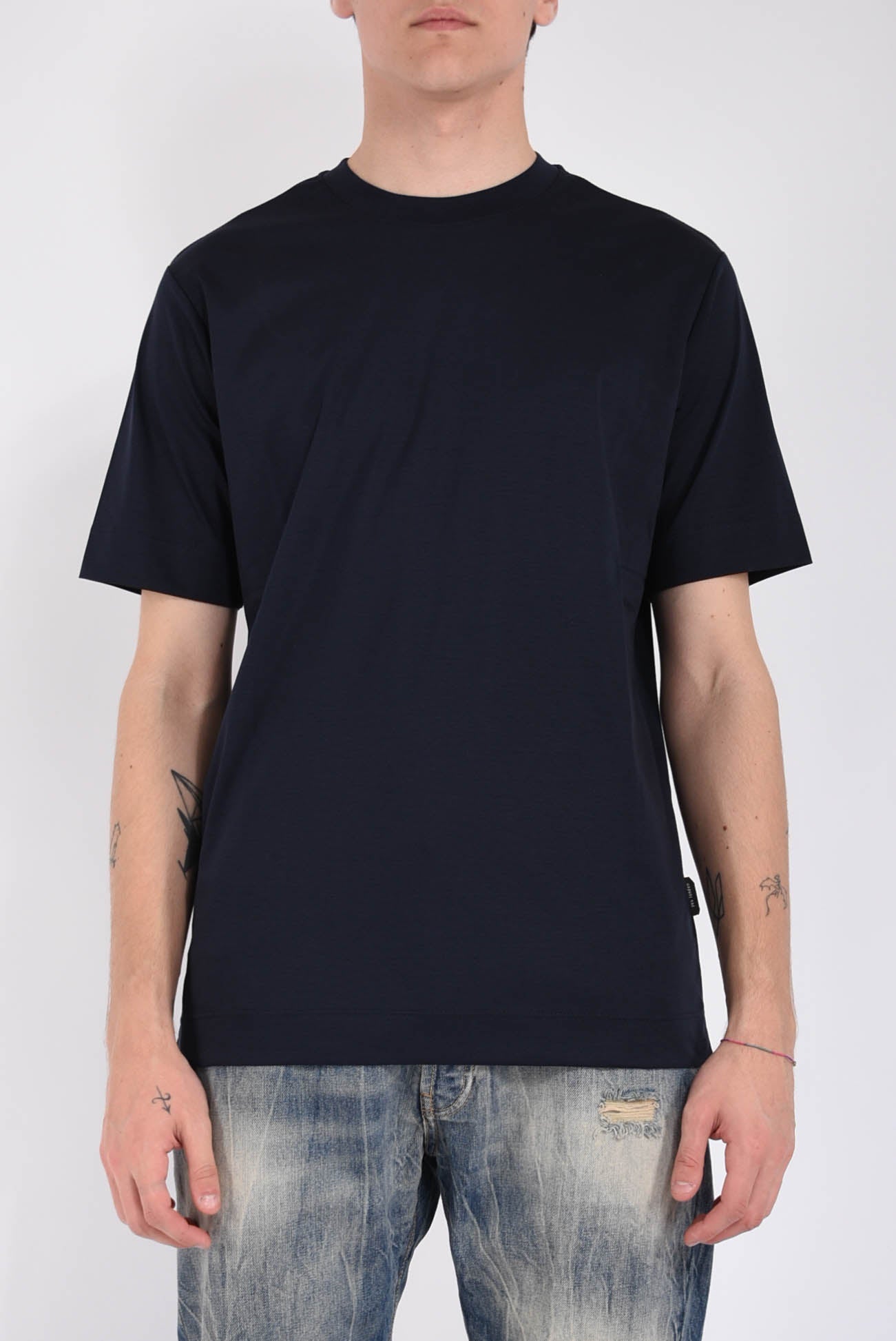 T-shirt in filo di scozia