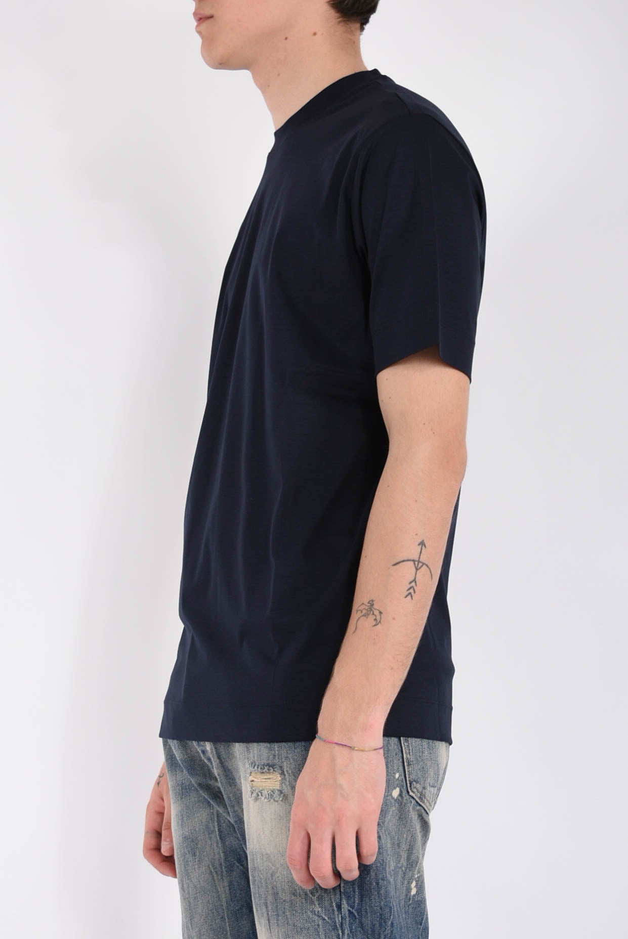 T-shirt in filo di scozia