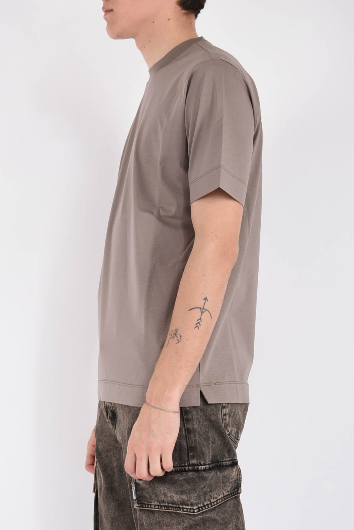 T-shirt in filo di scozia