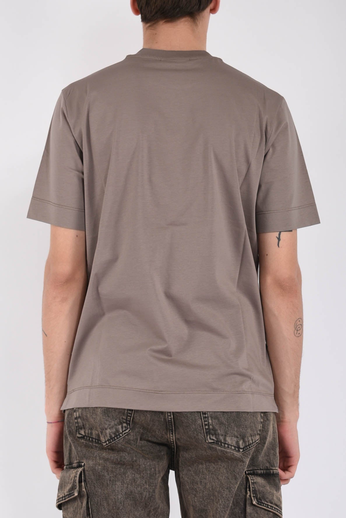 T-shirt in filo di scozia