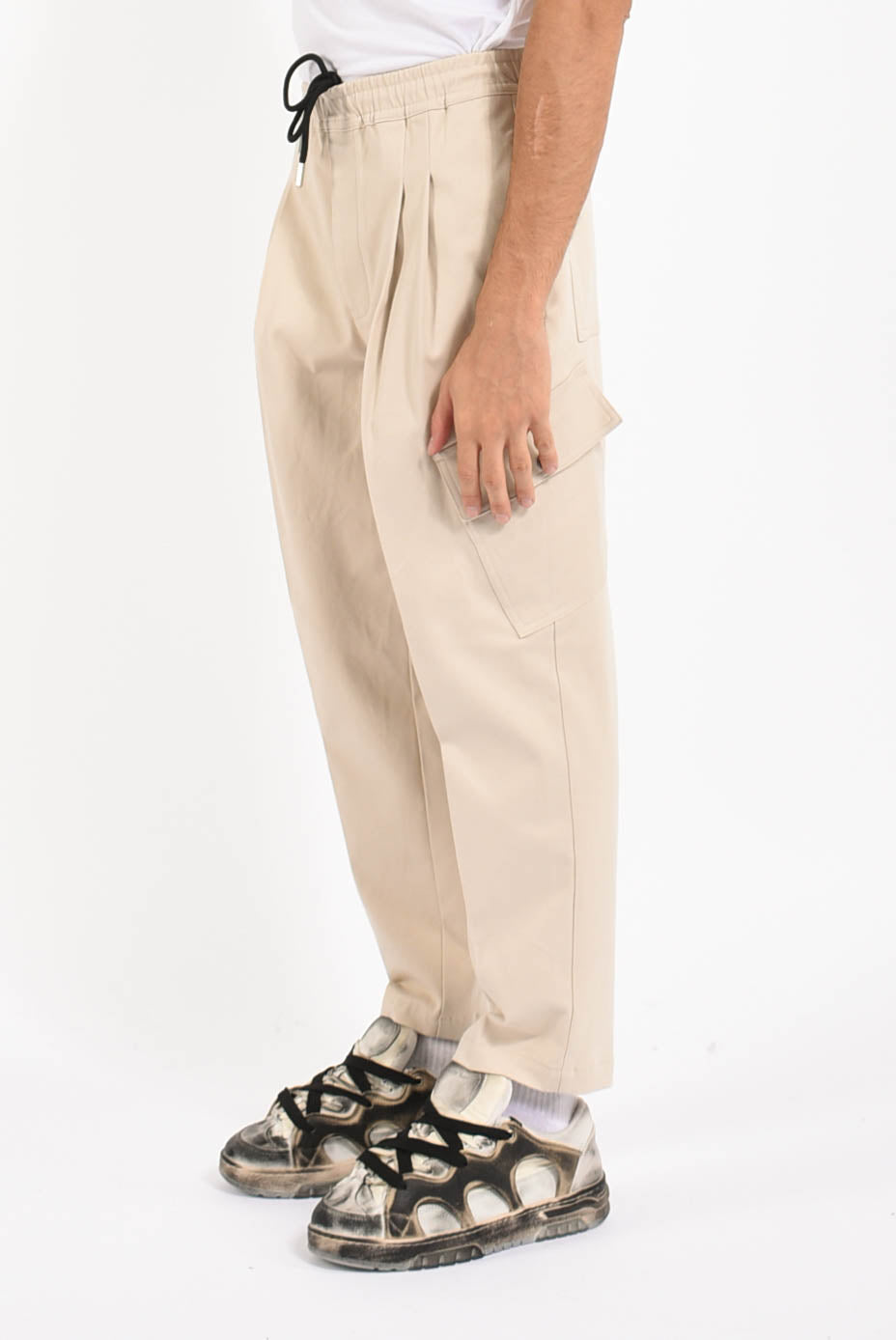 Pantaloni cargo in cotone
