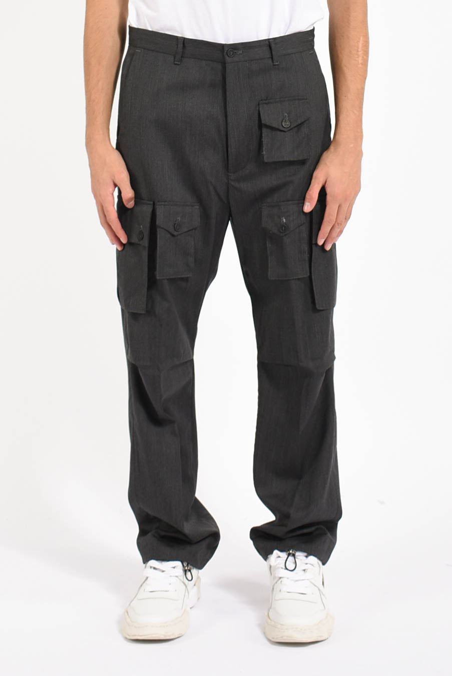 Pantaloni super cargo in cotone