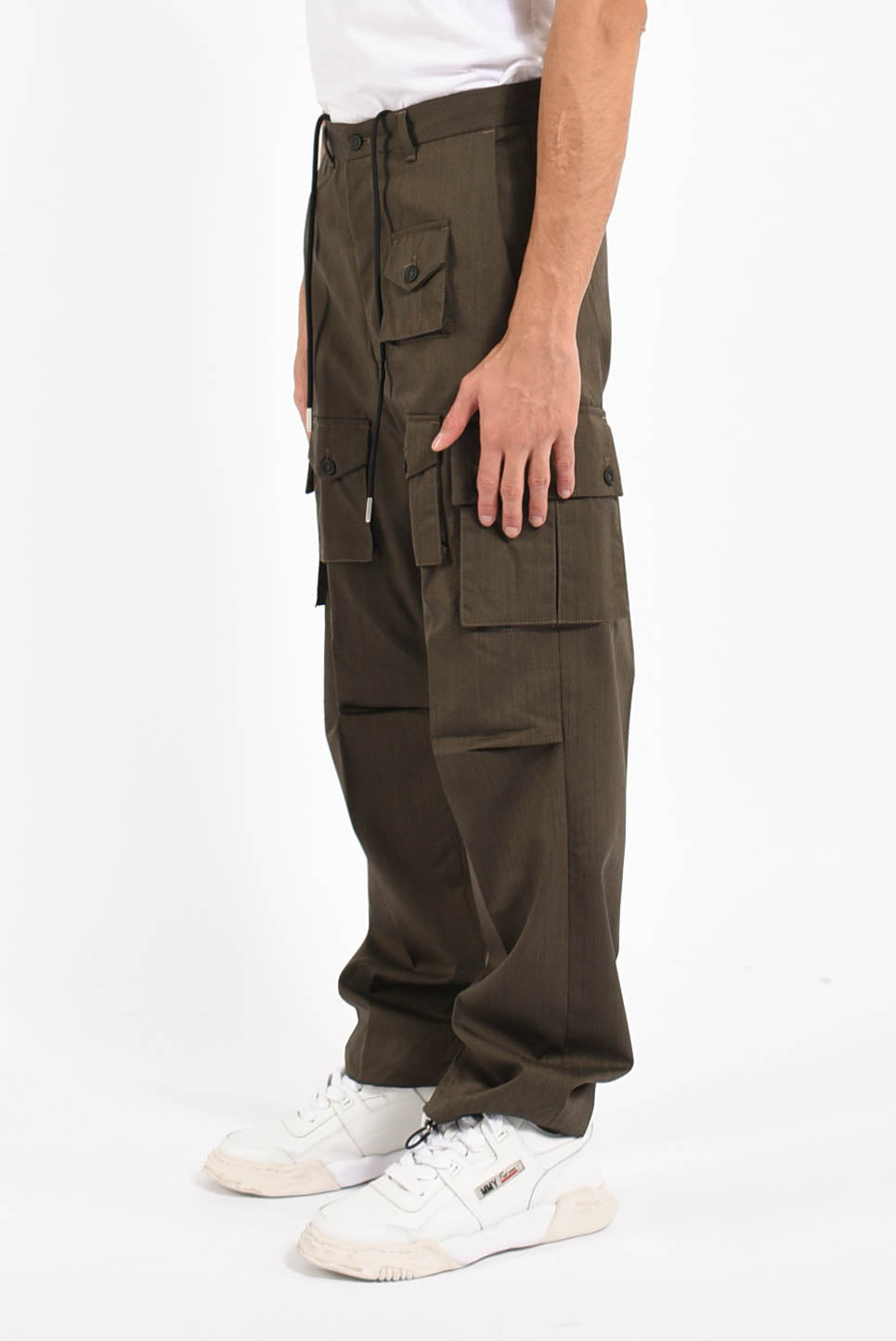 Pantaloni super cargo in cotone