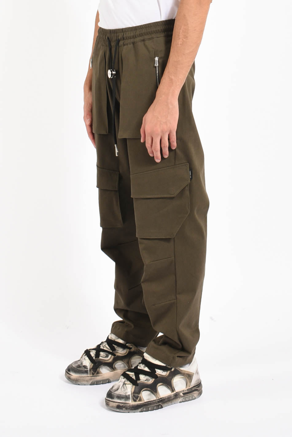 Pantaloni cargo in cotone