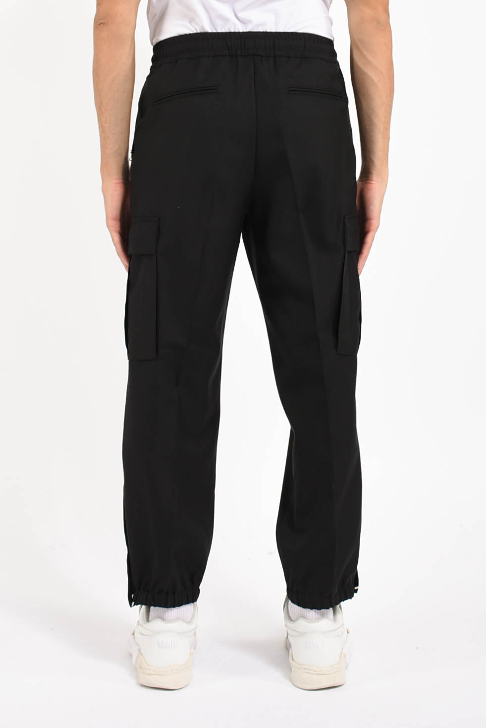 Pantaloni cargo in lana