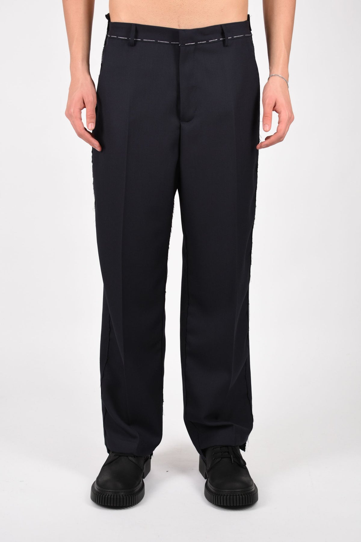 Pantaloni dallas in fresco lana 26F13