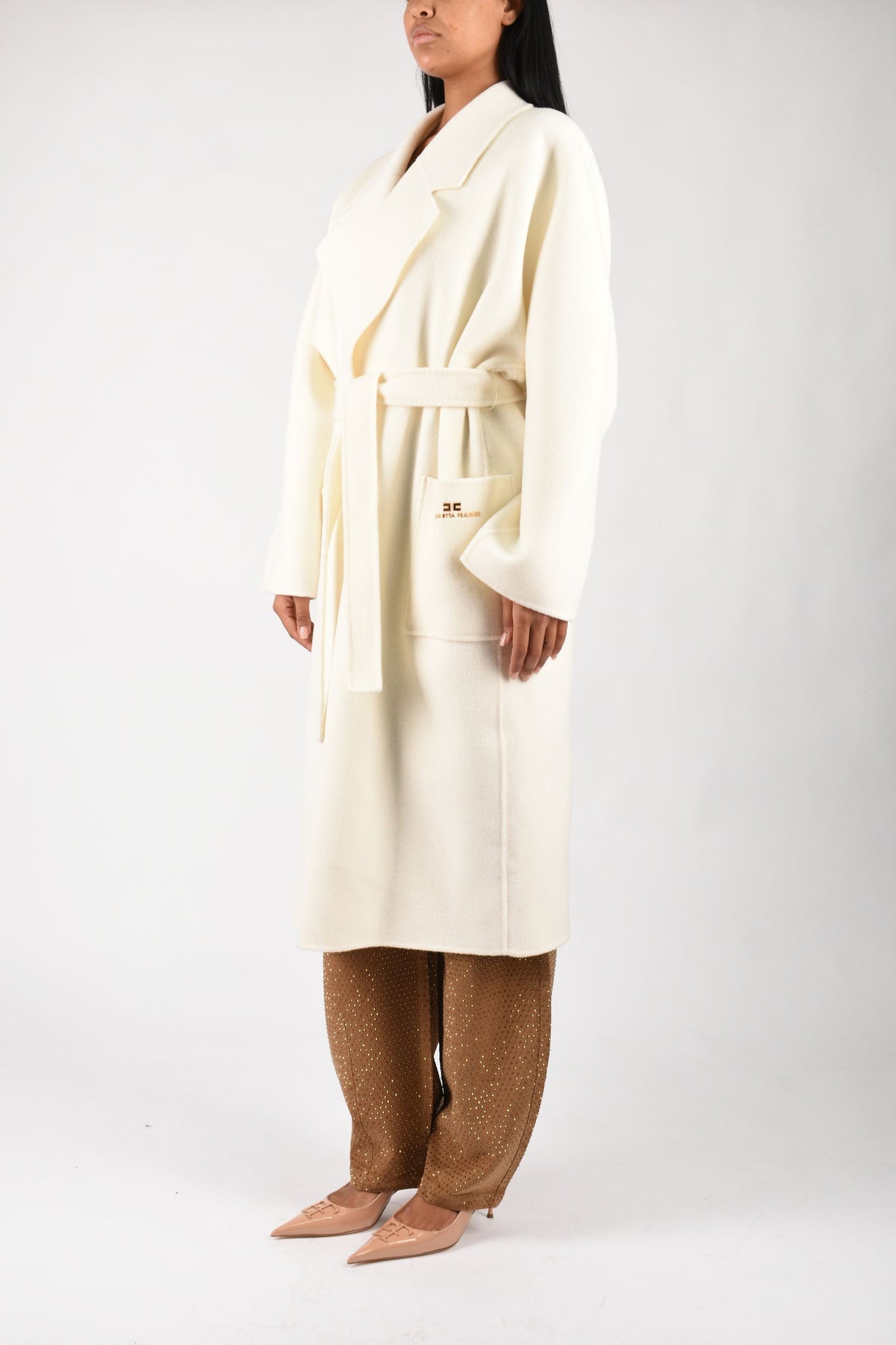 Cappotto in panno double di lana CP01D66E2