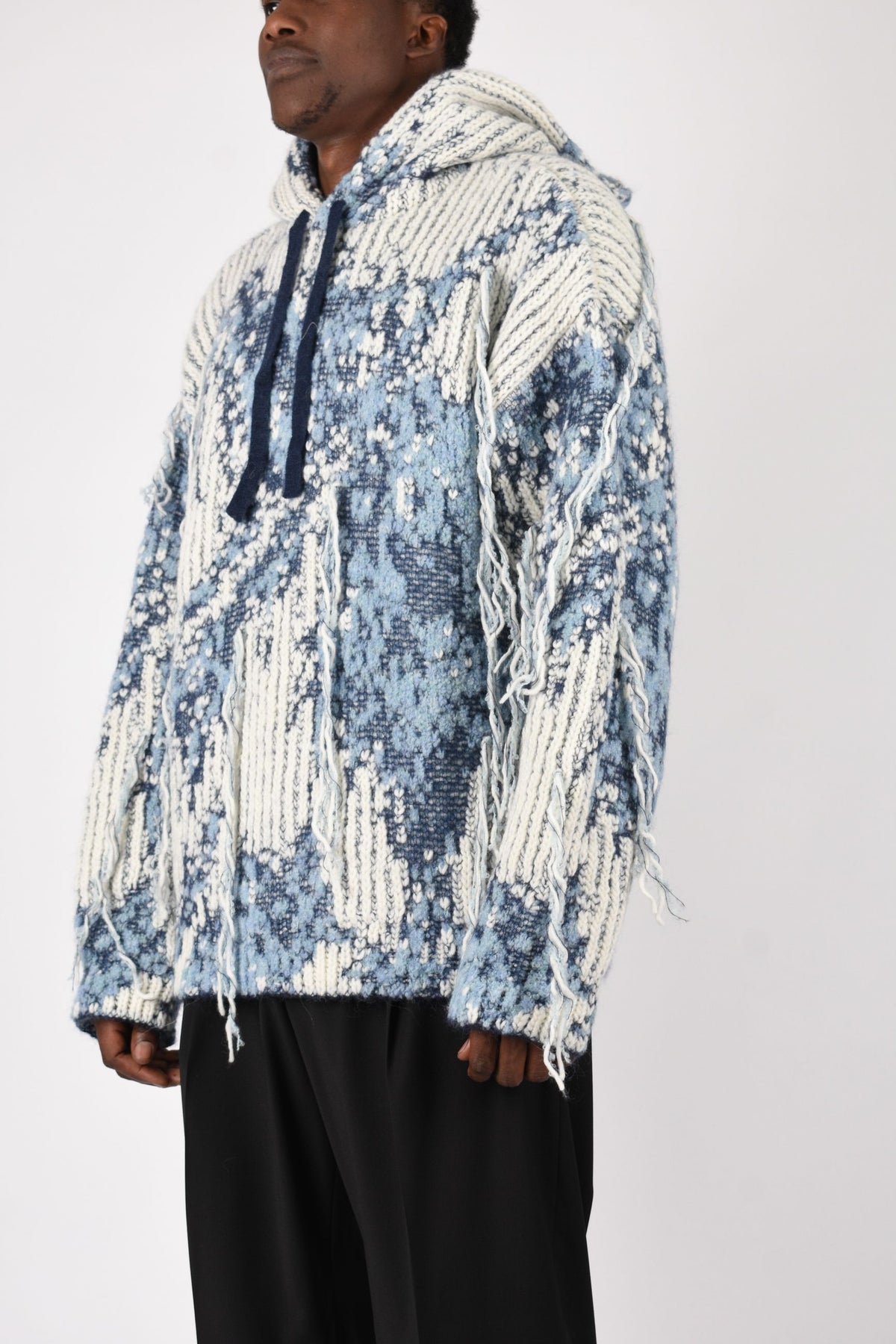 Felpa over in lana jacquard F6LAMAKH075
