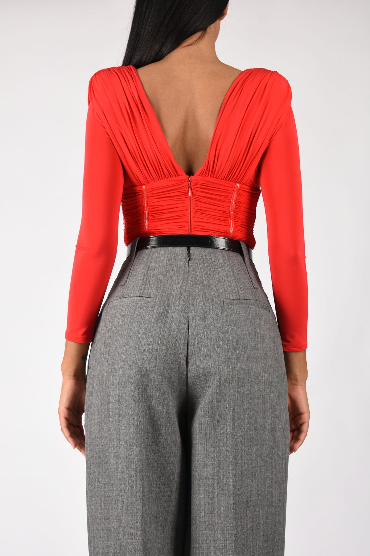 Body in jersey crêpe leggero BO04367E2