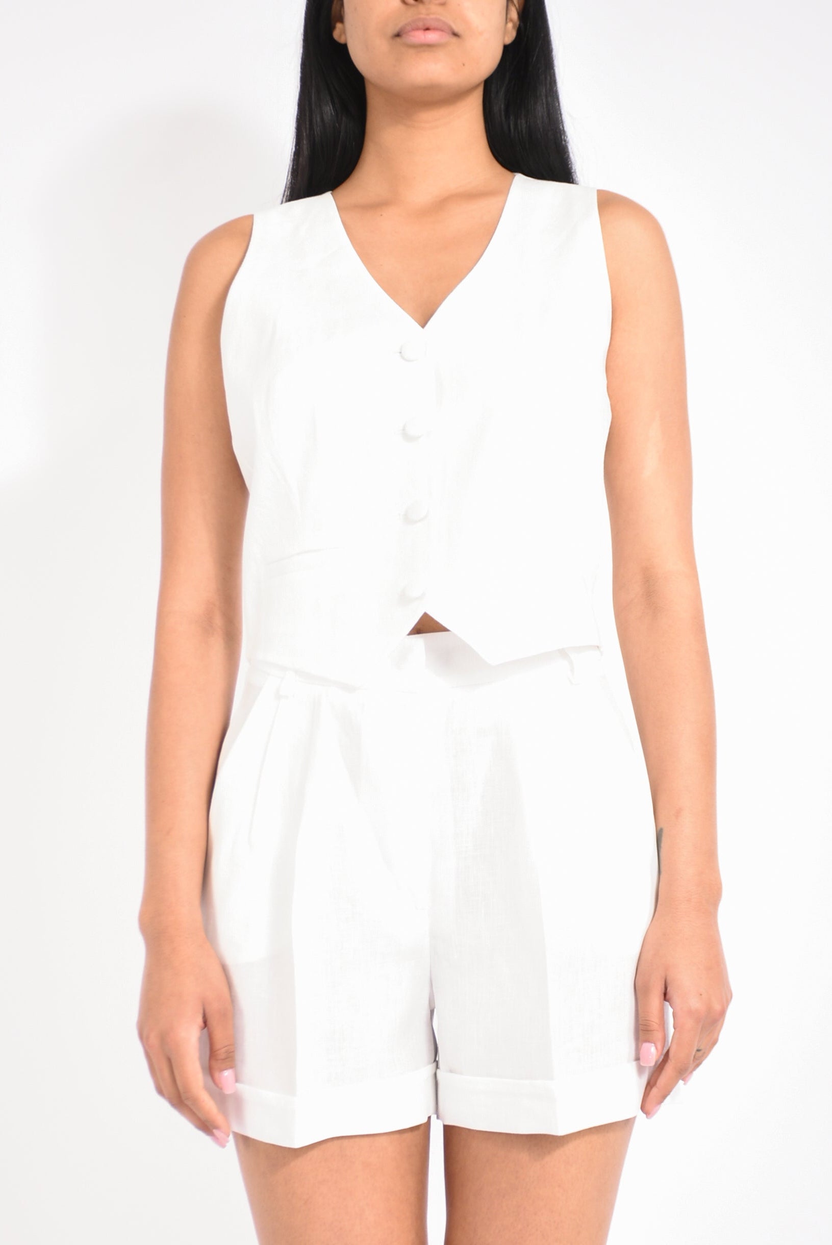 gilet in lino