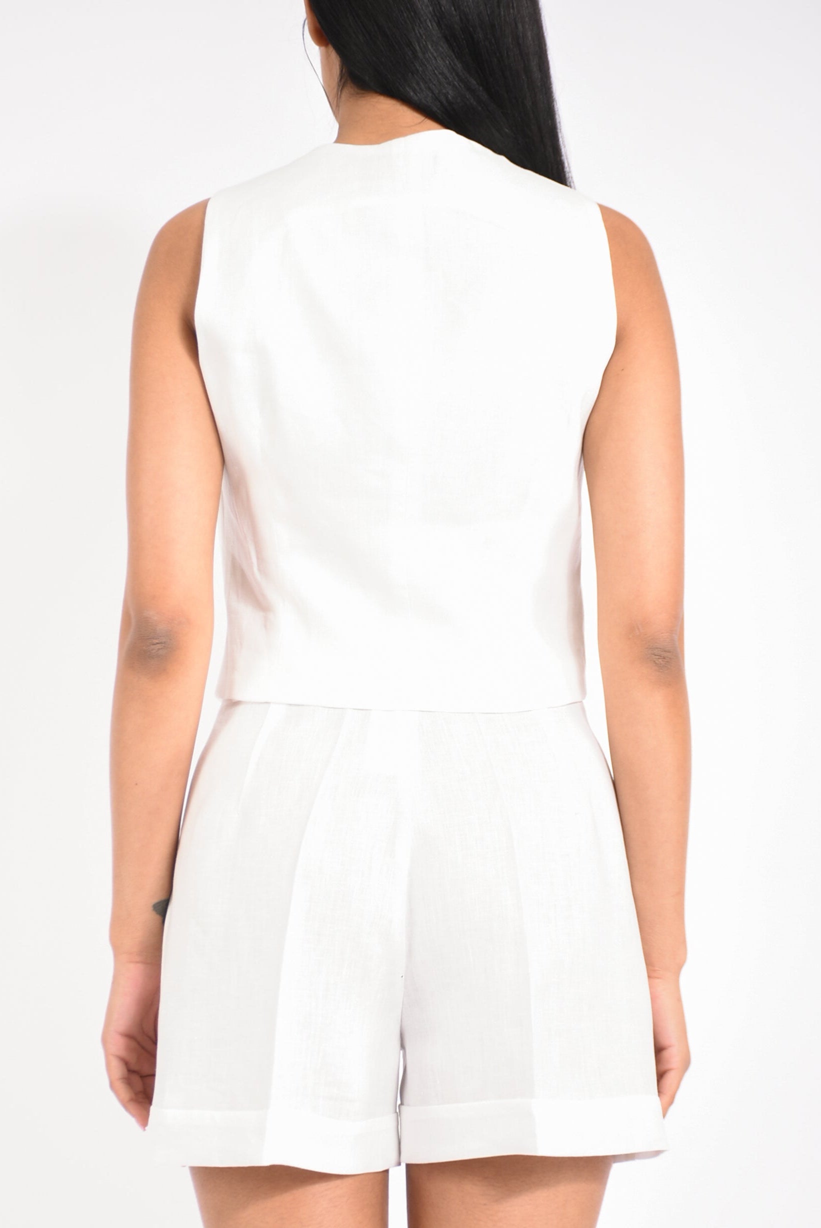 gilet in lino