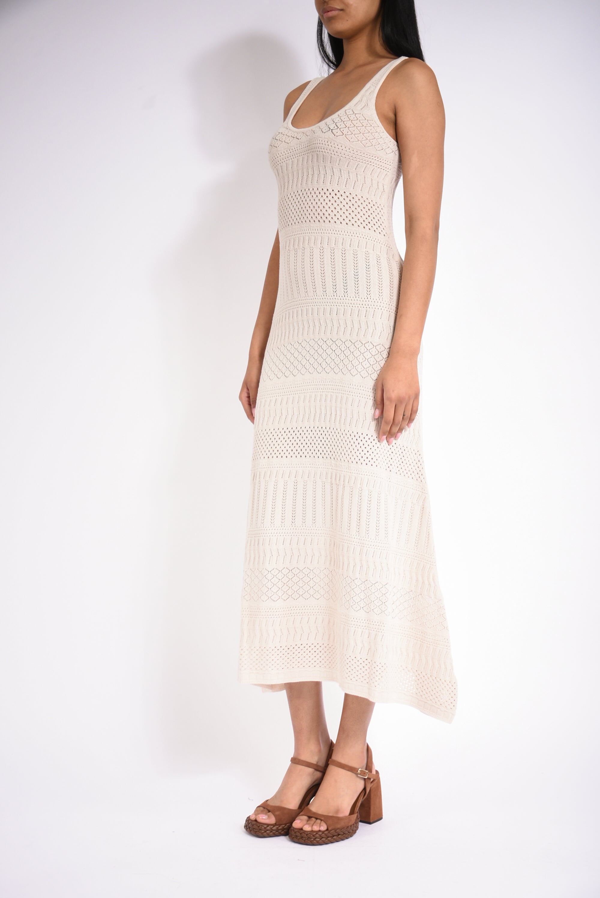 abito lungo lace