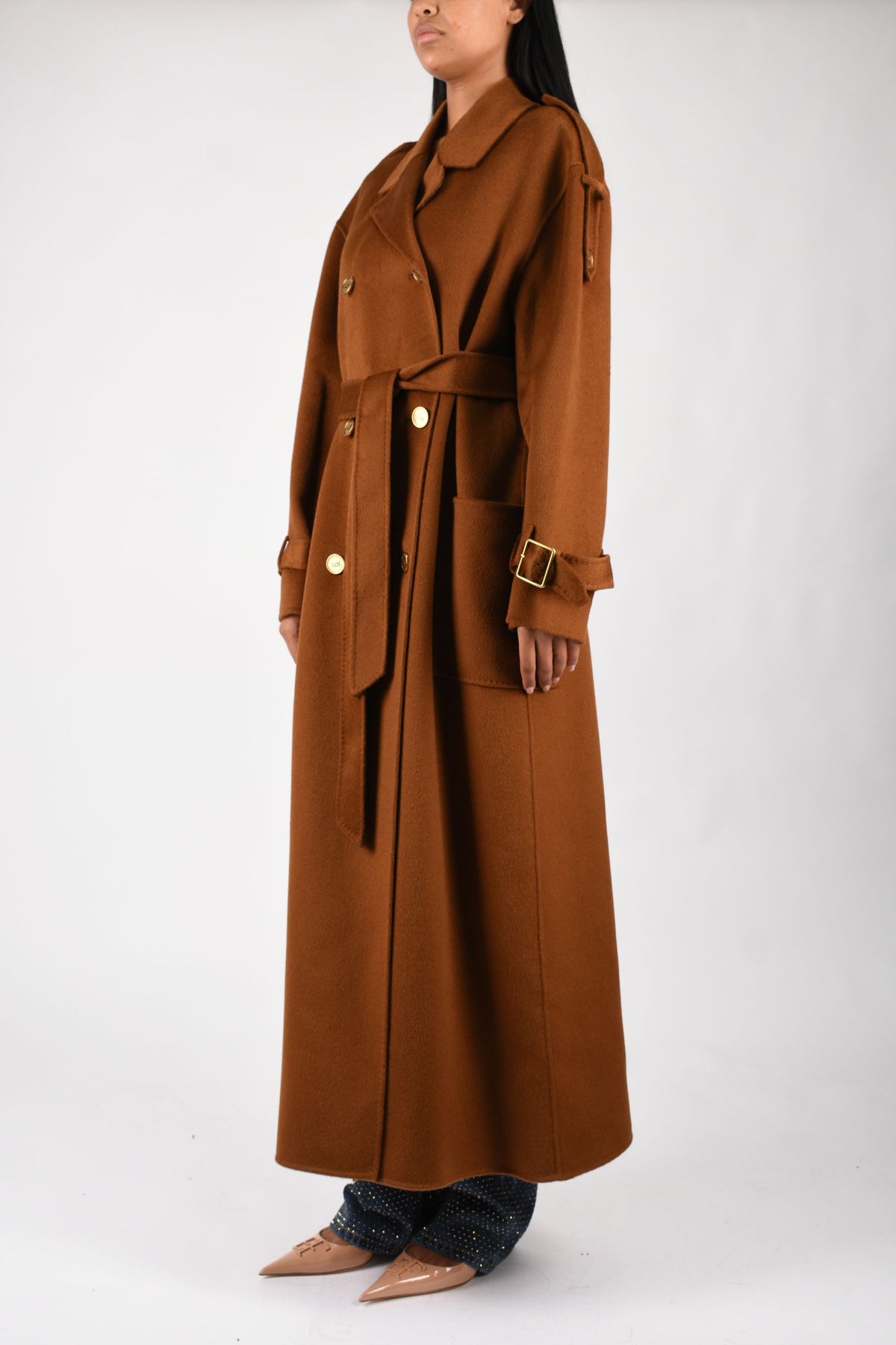 cappotto in lana double doppiopetto CP02D66E2