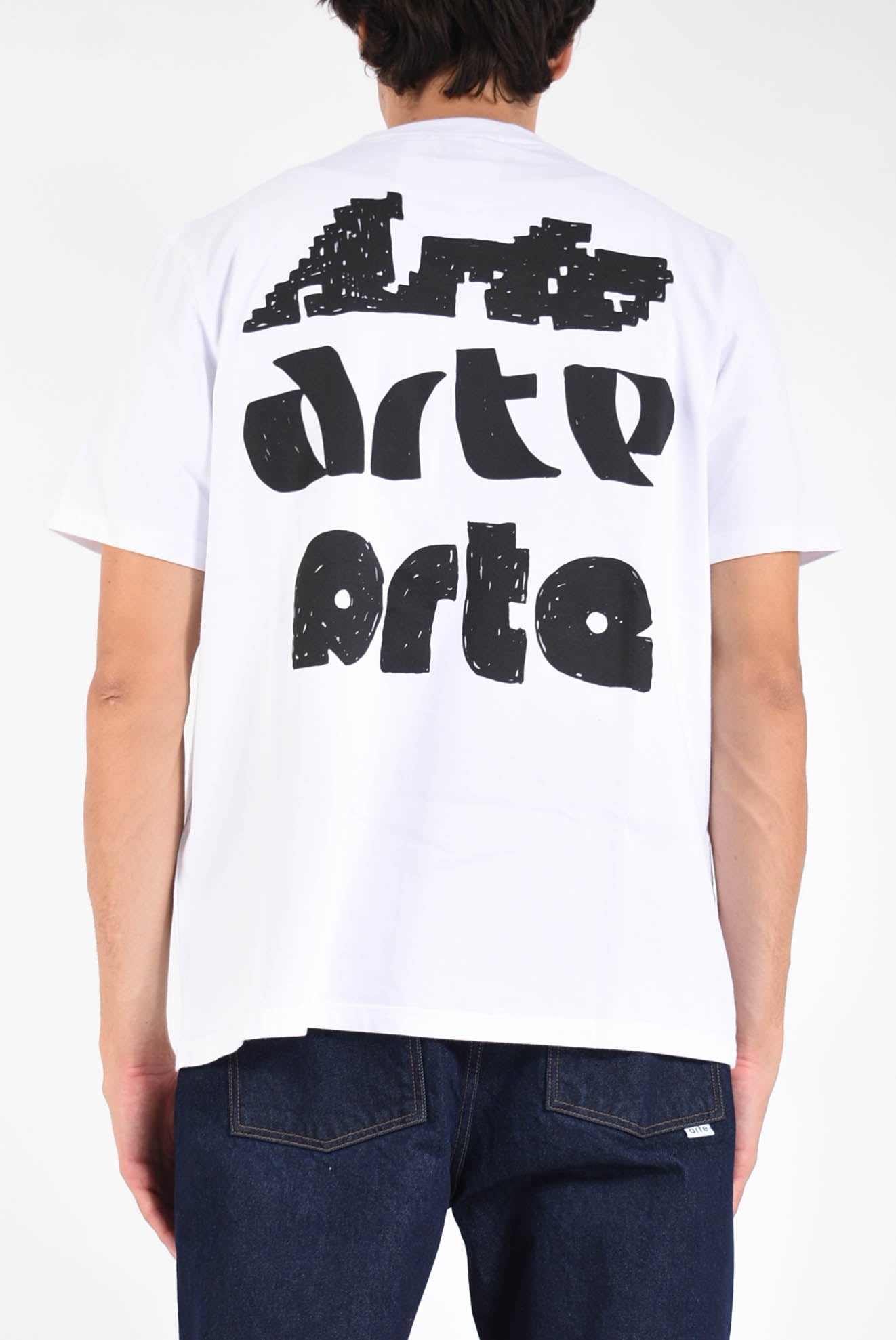 t-shirt in cotone Multi Arte Print